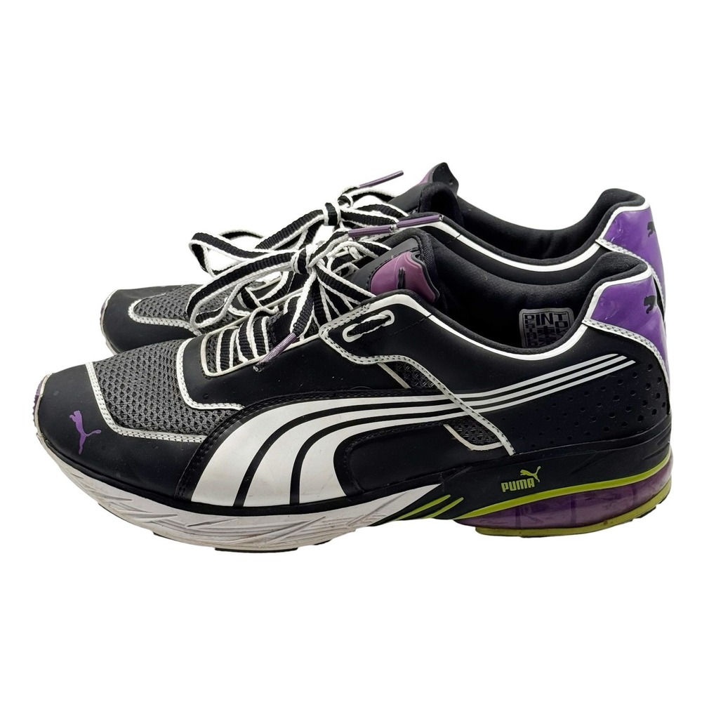 RARE Tokio PUMA Toori Run Y Running Shoes Size 10 Sneaker Black Purple White